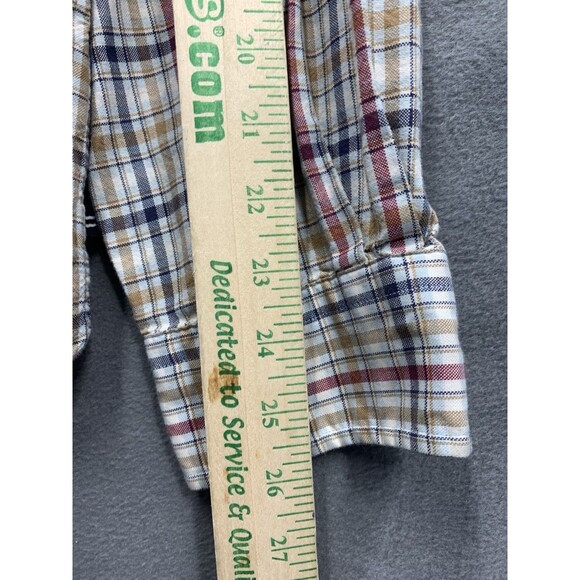Nautica Button Down Shirt Men's Plaid 100% Cotton Long Sleeve Size XXL - Picture 7 of 15